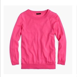 EUC J. Crew Tippi Sweater Crisp Berry Merino Wool